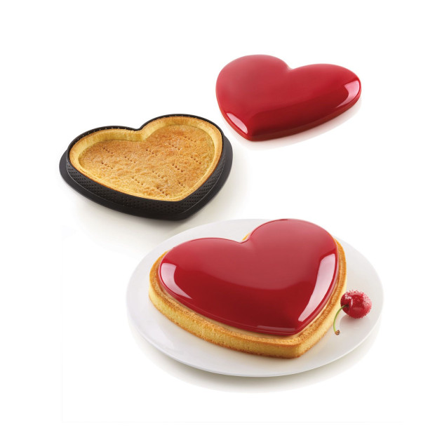 Création Tarte Coeur Silikomart Professional