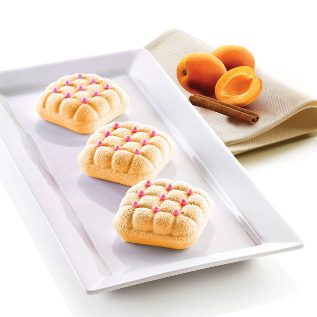 Mini patisserie moule Eleganza 7x7 cm Silikomart 3D Design