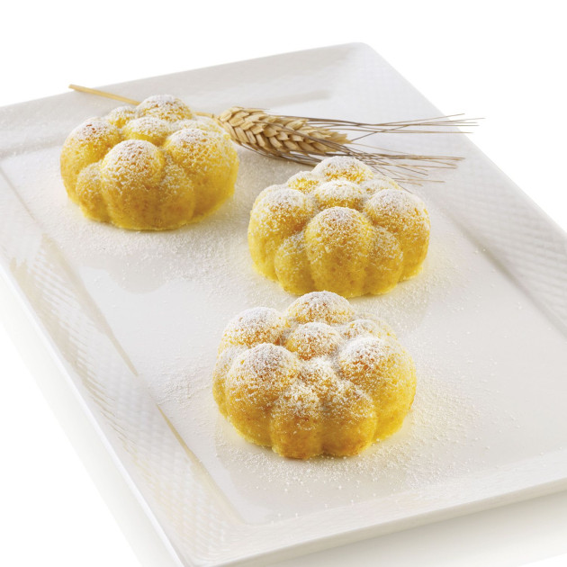 Realisation avec le moule silicone Bollicine Silikomart 3D Design