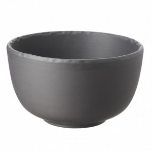 Revol 642496 Saladier Individuel Porcelaine Noir Brut Ø 17cm