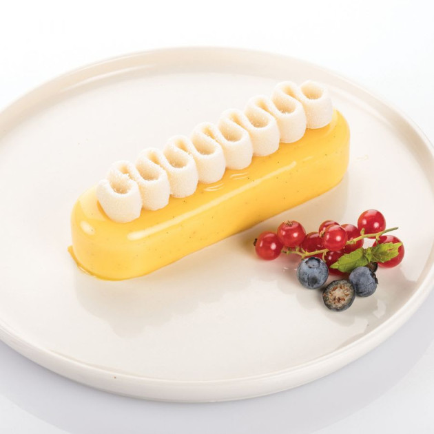 Moule silicone pop eclair x6 avec decoration 3D Silikomart 3D Design