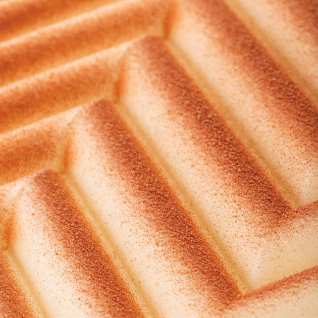 Zoom relief de la tarte en3D 