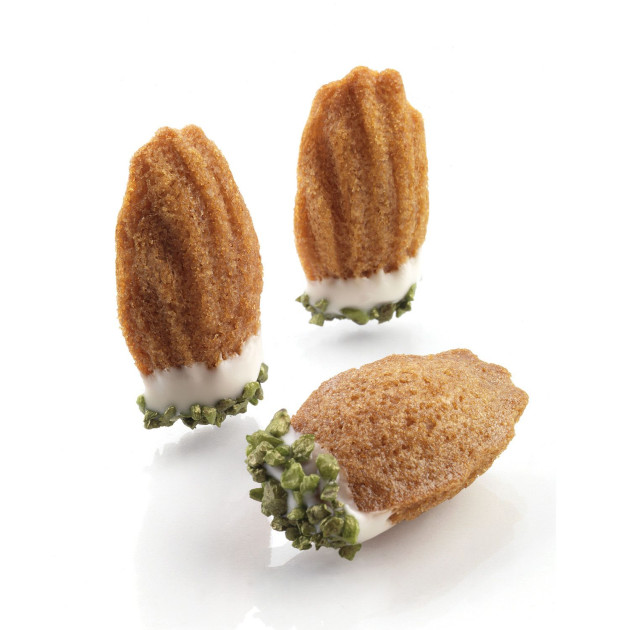 mini madeleines realisees avec le moule silikomart