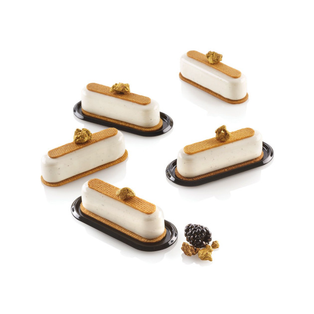  12 Mini Eclairs moule silikomart Caroline