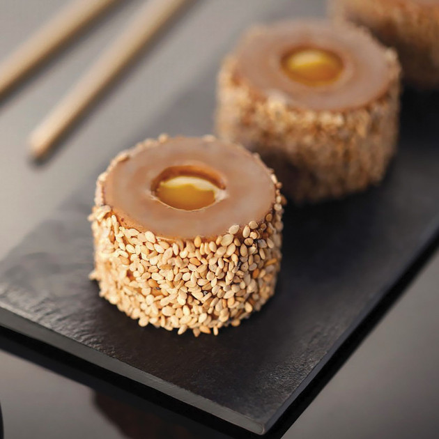 Minis sushis rolls realises avec le moule silicone Silikomart