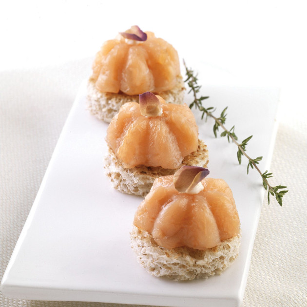 Tartine salée réalisée à partir du moule Mini Charlotte