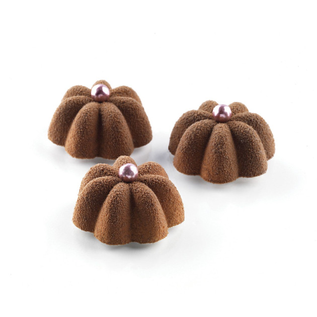 Entremet chocolat réalisée à partir du moule en silicone Mini Charlotte