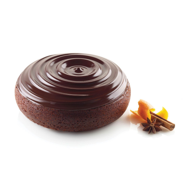 Gateau au Chocolat realise avec le Moule Silicone Goutte d'Eau SilikoMart Pro