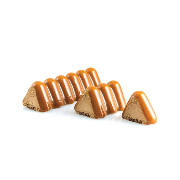 Entremet caramel du Moule Trilogy de Silikomart Entremet caramel du Moule Trilogy de Silikomart
