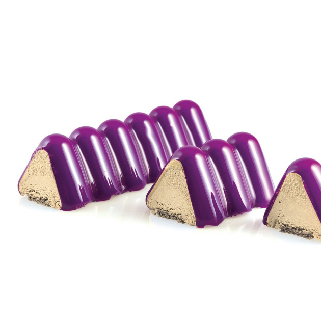 Entremet coloré du Moule Trilogy de Silikomart Entremet coloré du Moule Trilogy de Silikomart