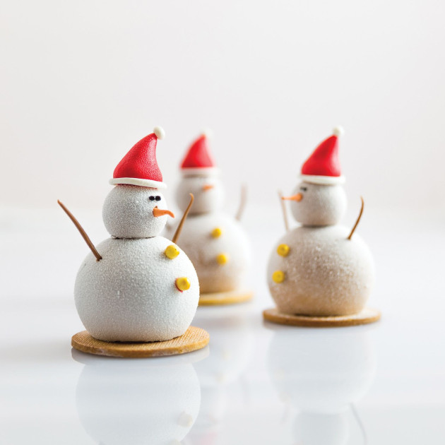 Bonhomme de neige en entremet