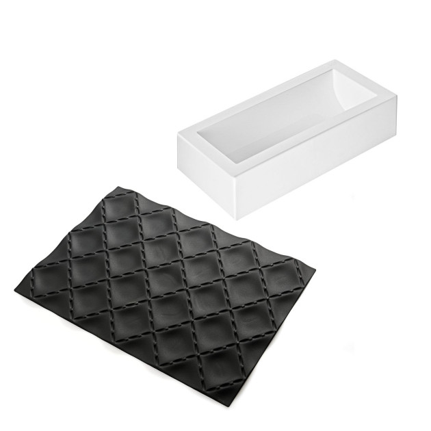Ensemble du kit pour réaliser une buche matelassé Ensemble du kit pour réaliser une buche matelassé