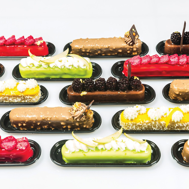 Differentes réalisations avec le moule 10 éclairs Silikomart