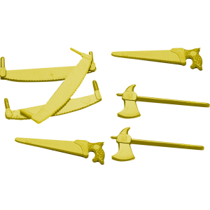 Assortiment Décors Bûche Outils Or (x300) Assortiment Décors Bûche Outils Or (x300)