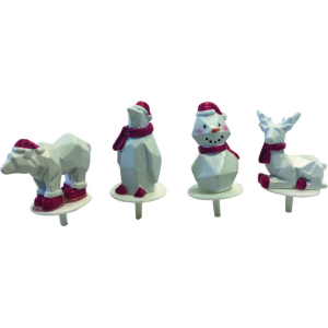 Assortiment Décors Bûche Origami (x50) Assortiment Décors Bûche Origami (x50)