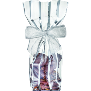 Sachet Bonbon Argent avec Fond Carton 12 x 26 cm (x100) Sachet Bonbon Argent avec Fond Carton 12 x 26 cm (x100)