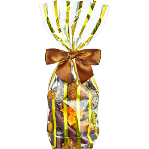 Sachet Bonbon Or avec Fond Carton 10 x 22 cm (x100) Sachet Bonbon Or avec Fond Carton 10 x 22 cm (x100)