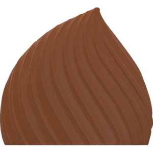 Moule Embout de Bûche 9011 Meringue 9,3 x 8,4 cm (x6)