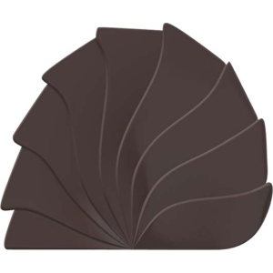 Moule Embout de Bûche 9015 Eventail Droit 9 x 7,5 cm (x6)