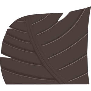 Moule Embout de Bûche 9012 Feuille 9,3 x 8 cm (x6)