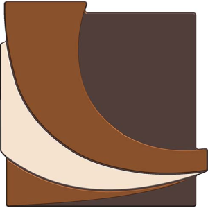 Moule Embout de Bûche Carré 9007 Design 8,3 x 8,2 cm (x6)