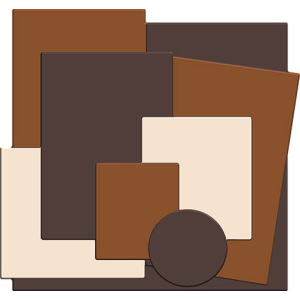 Moule Embout de Bûche Carré 9008 Géométrique 8,5 x 8 cm (x6)