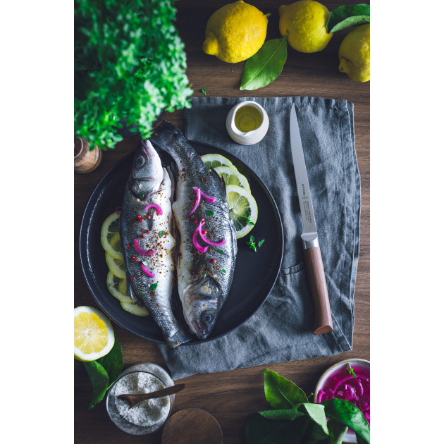 Couteau Effilé avec Lame en Inox