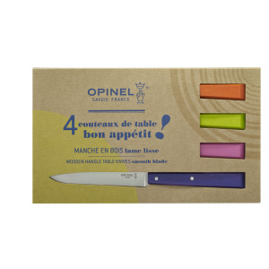Couteaux de Table (x4) Pop Bon Appétit ! Opinel
