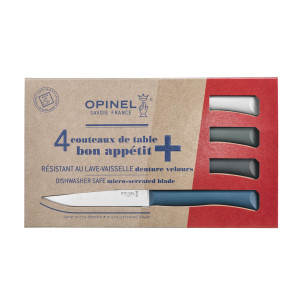 Coffret 4 Couteaux de Table Tempête Bon Appétit + Opinel Coffret 4 Couteaux de Table Tempête Bon Appétit + Opinel