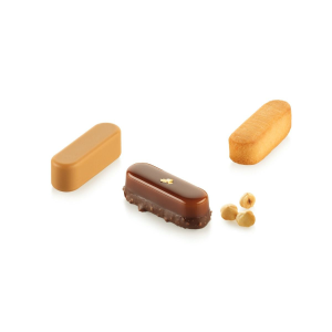 Moule Silicone Eclair XS 5,5 x 1,7 x H 1,7 cm (x20) Silikomart Moule Silicone Eclair XS 5,5 x 1,7 x H 1,7 cm (x20) Silikomart