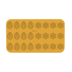 Moule Silicone Décors Hiver 47 x 27 x H 0,3 cm (x24) Silikomart Moule Silicone Décors Hiver 47 x 27 x H 0,3 cm (x24) Silikomart