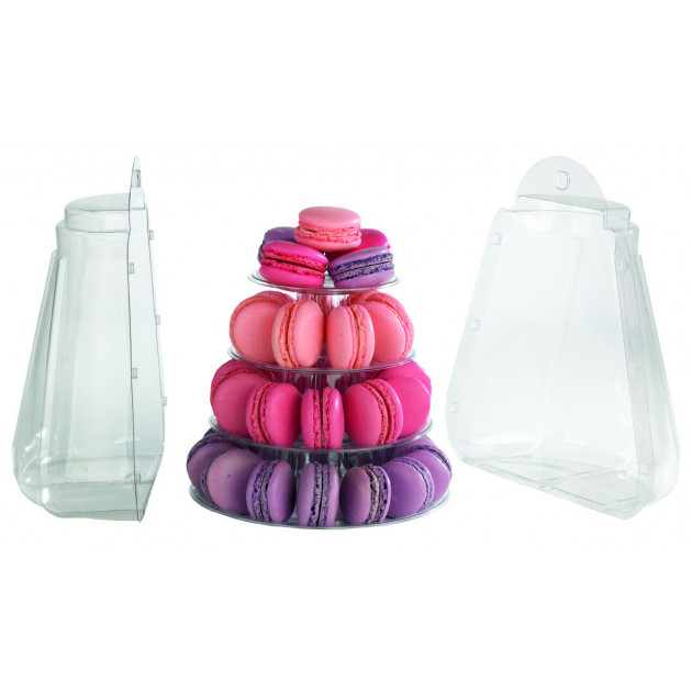 Mini Pyramide a macarons. 4 plateaux amovibles