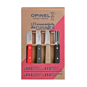 Coffret 3 Couteaux de Cuisine et un Eplucheur Loft Les Essentiels Opinel Coffret 3 Couteaux de Cuisine et un Eplucheur Loft Les Essentiels Opinel