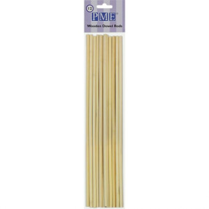 Tiges en Bois pour Pièce Montée 30 cm (x12) PME Tiges en Bois pour Pièce Montée 30 cm (x12) PME