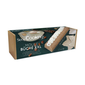 Moule à Bûche de Noël XXL Inox 45 cm Scrapcooking Moule à Bûche de Noël XXL Inox 45 cm Scrapcooking