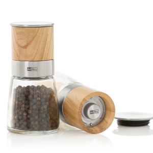 Moulin Universel Céramique Réglable Bois Ø 6,5 cm x H 13,5 cm Adhoc Moulin Universel Céramique Réglable Bois Ø 6,5 cm x H 13,5 cm Adhoc