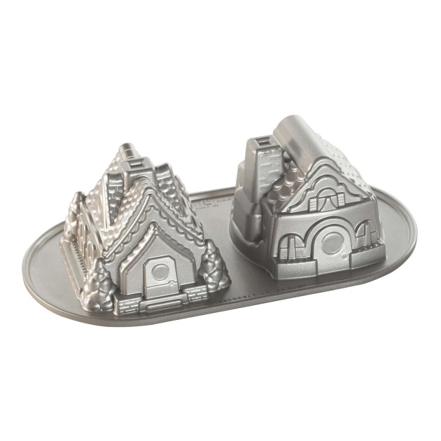 Moule à Gâteaux Petites Maisons (x2) Silver Nordic Ware