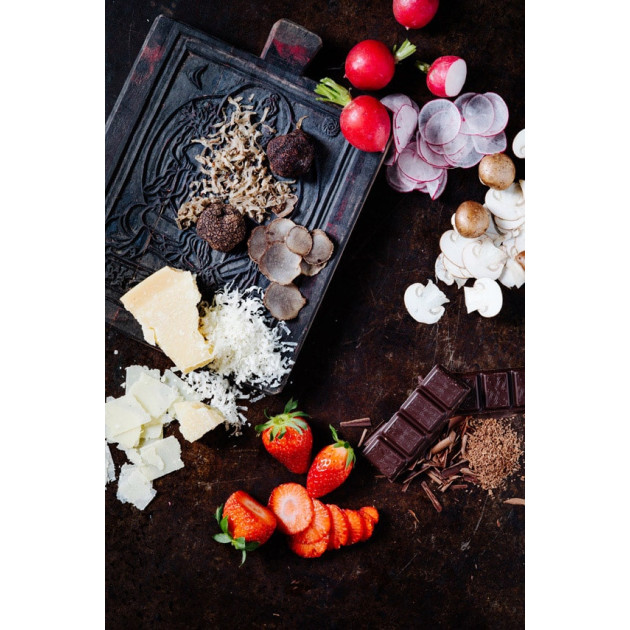 Résultat de coupe de la râpe de cuisine 2en1 avec un manche en noyer