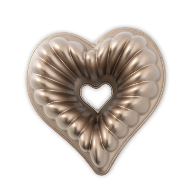 Moule à Gâteau Bundt Cœur Élégant Toffee Nordic Ware