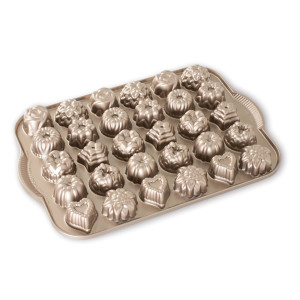 Moule Mini Bundt Assortis (x30) Toffee Nordic Ware Moule Mini Bundt Assortis (x30) Toffee Nordic Ware