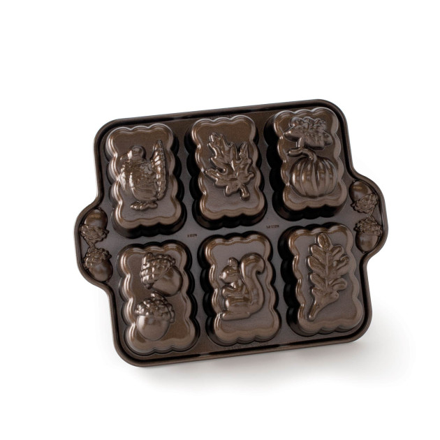 Moule à Cakes Automne Assortis (x6) Bronze Nordic Ware