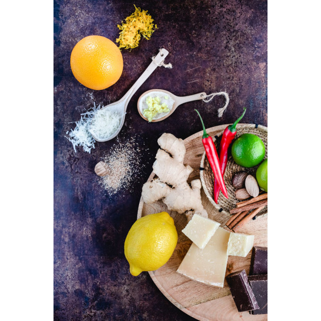 Zestes réalisés par la râpe à zeste Microplane Zestes réalisés par la râpe à zeste Microplane