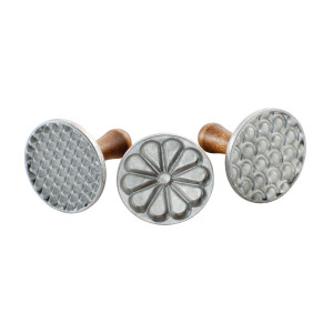 Tampons à Biscuits et Cookies Ronds Heirloom (x3) Nordic Ware