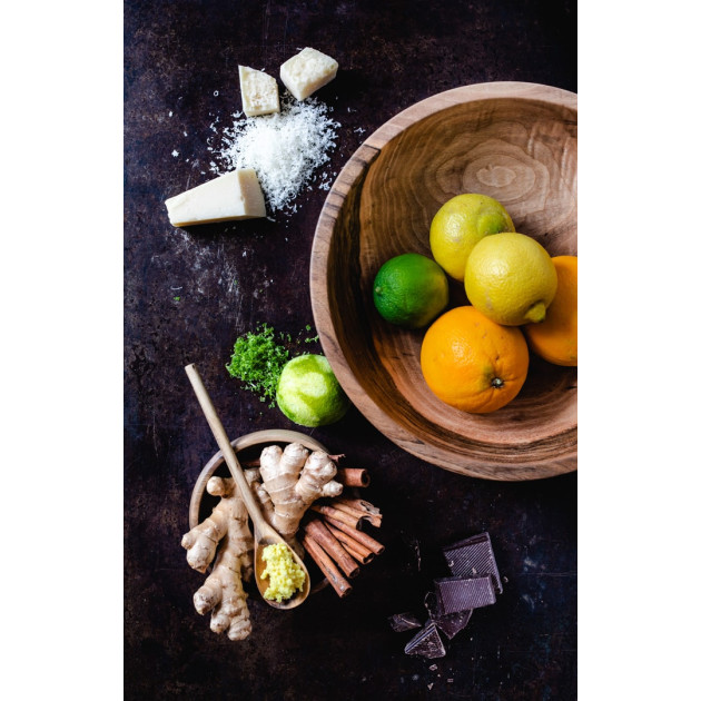 Zestes de citron réalisés par la râpe étoile Microplane Gourmet Zestes de citron réalisés par la râpe étoile Microplane Gourmet