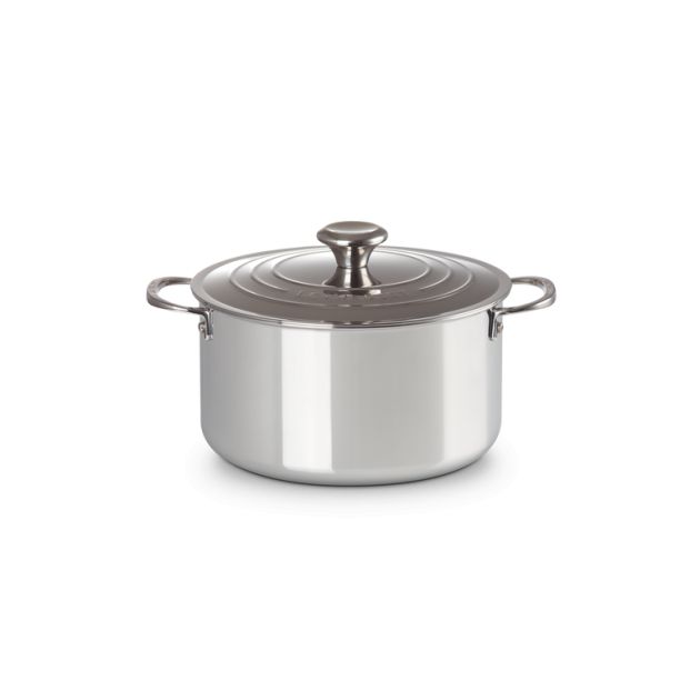 Cocotte Inox avec Couvercle 24 cm 6L Le Creuset