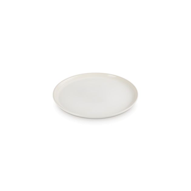 Assiette Dessert en Céramique Cocon 22 cm Meringue Le Creuset