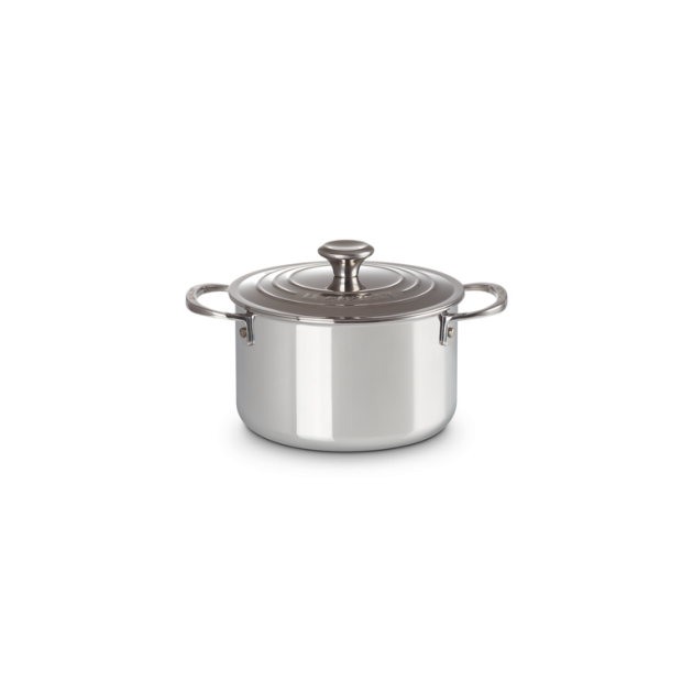 Cocotte Inox Haute avec Couvercle 18 cm Le Creuset