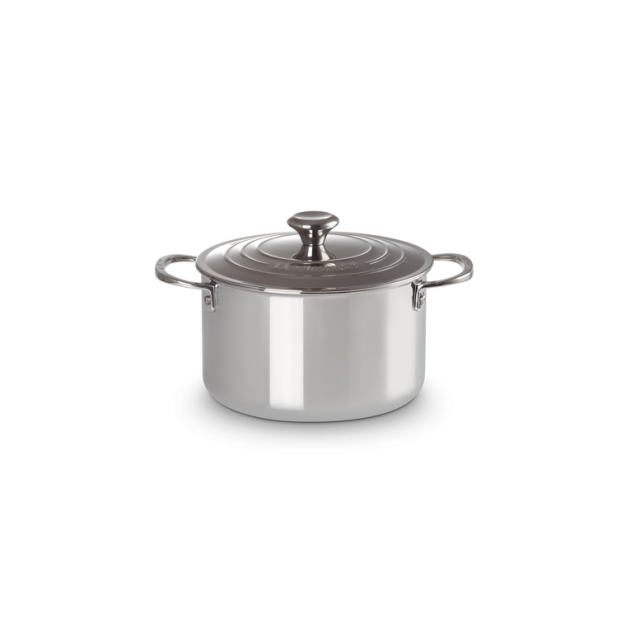 Cocotte Inox Haute avec Couvercle 20 cm Le Creuset 