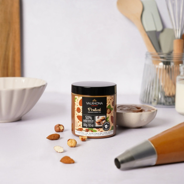 Pâte à tartiner Valrhona Amandes Noisettes 300g