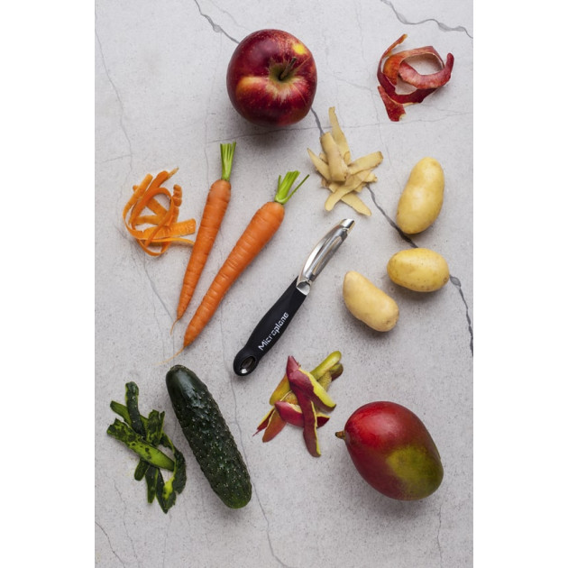 Éplucheur pomme de terre et autres légumes avec lame pivotante Microplane Éplucheur pomme de terre et autres légumes avec lame pivotante Microplane